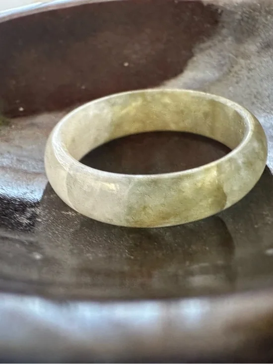 Smooth Green Jasper Ring - Picture 5 of 11